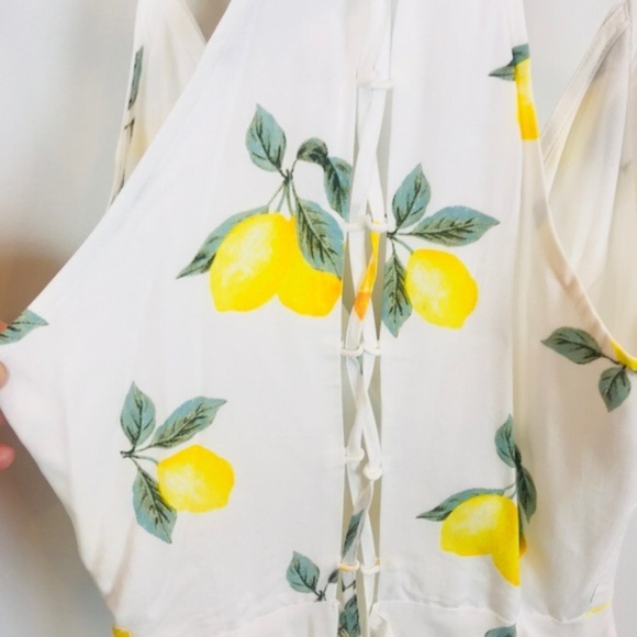 Forever 21 Faux-Wrap Lemon Dress - Picture 6 of 8